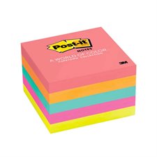 Feuillets Post-it® - collection Peptitude 3 x 3 po bloc de 100 feuillets (pqt 5)