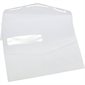 Enveloppe blanche à joint croisé avec fenêtre - #10 - 4-1/8 x 9-1/2 po