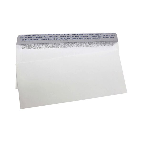 Peal & Seal White Security Envelope - #10 - 4-1/8 x 9-1/2 in