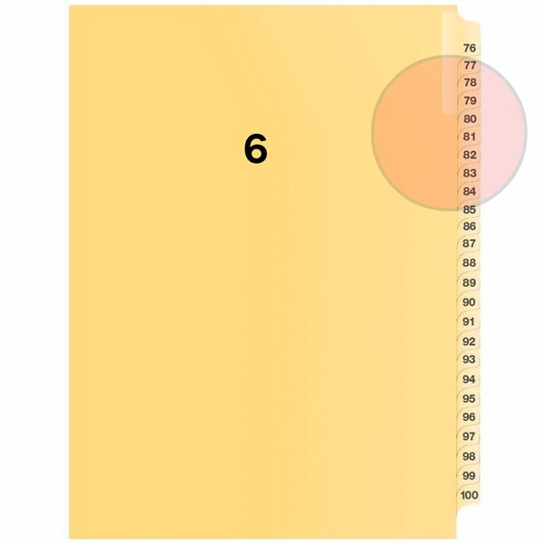 Quest Numerical Litigation Index Dividers 1 to 12 #6