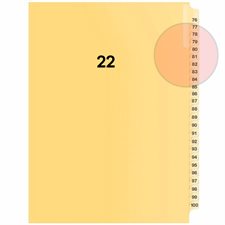 Quest Numerical Litigation Index Dividers 13 to 25 #22