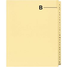 Quest Alphabetical Litigation Index Dividers A to L B