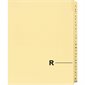 Quest Alphabetical Litigation Index Dividers M to XYZ R