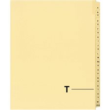 Quest Alphabetical Litigation Index Dividers M to XYZ T