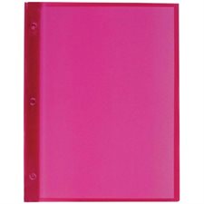 Couverture de présentation à trois attaches en plastique souple Poly Tang - Rouge