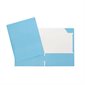 Couverture de présentation en carton à 2 pochettes - Bleu pâle
