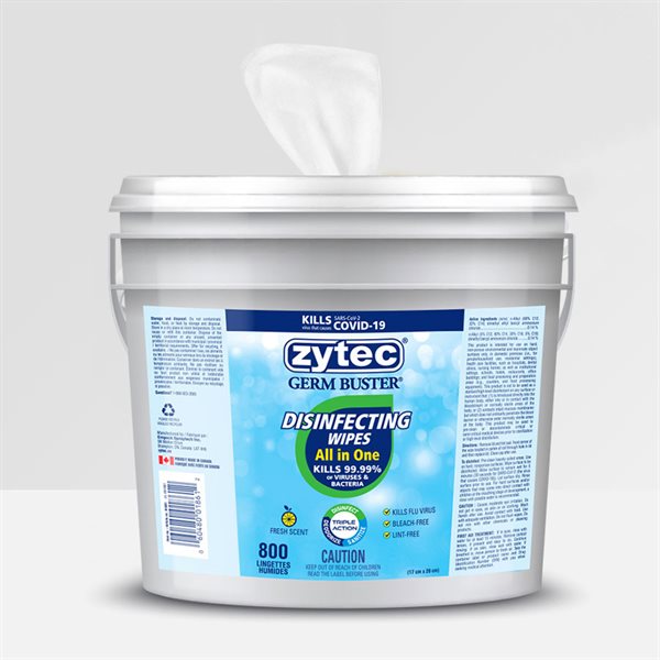 Zytec All-in-One Disinfecting Wipes