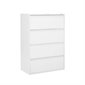 MVL1900 Series Lateral Filing Cabinets 4 drawers white