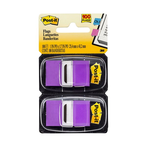 Post-it® Self-Adhesive Flags Purple