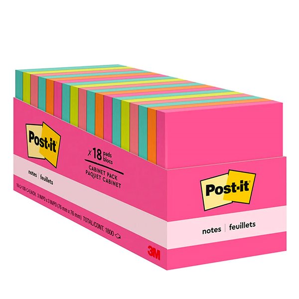 Poptimistic Post-it® Notes Cabinet Pack - 18 packs