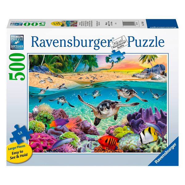 Race of Baby Sea Turtles Puzzle 500 pieces