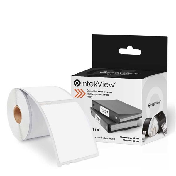 IntekView™ Compatible Multipurpose Printer Labels