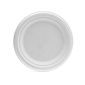 Plant Fiber 7 in White Round Plates