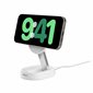 Support chargeur magnétique sans fil convertible Qi2 15 W Belkin BoostCharge Pro - Blanc