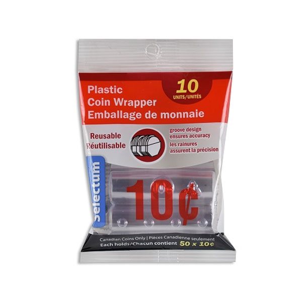 Plastic Coin Wrapper - 10 ¢