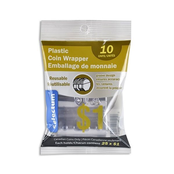 Plastic Coin Wrapper - $1