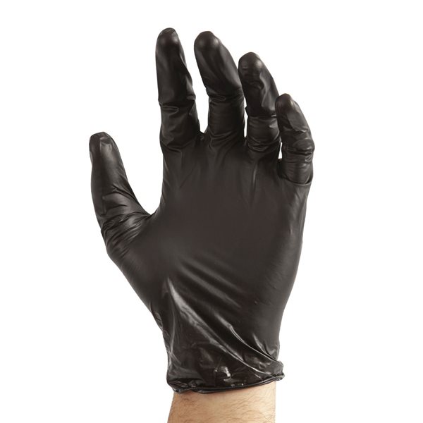 Gants d’examen jetables Vitridex - Noir - Petit