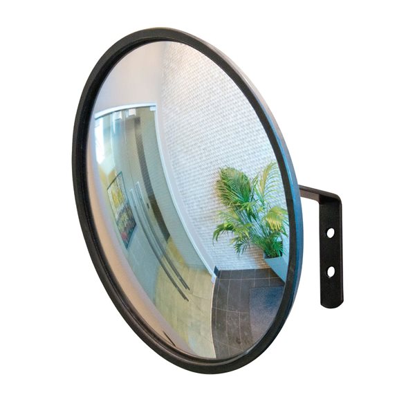 Miroir convexe avec support - 18 po