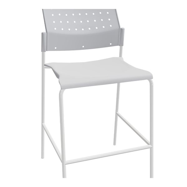 Sonic™ Armless Bar Stool - Fog