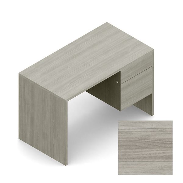 Bureau à caisson simple Genoa® - Noce grigio