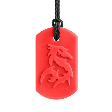 Collier à mâchouiller Dragon Souple - Rouge