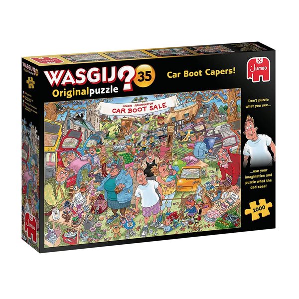 1000 Pieces - Car Boot Capers ! Wasgij Original #35 Mystery Jigsaw Puzzle