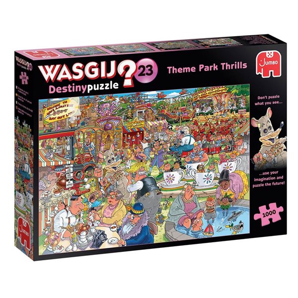 1000 Pieces - Theme Park Thrills Wasgij Destiny #23 Mystery Jigsaw Puzzle