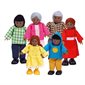 Figurines Famille heureuse afro-américaine
