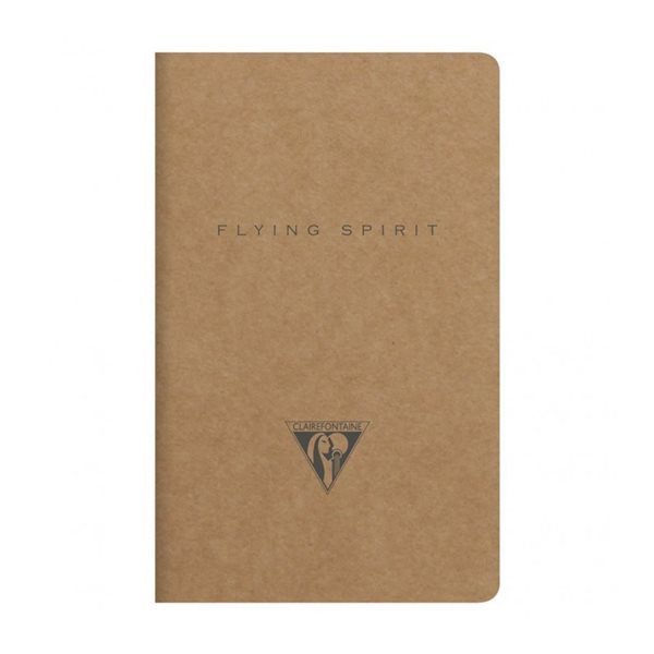 Cahier de notes ligné à reliure piquée Flying Spirit A5 Kraft