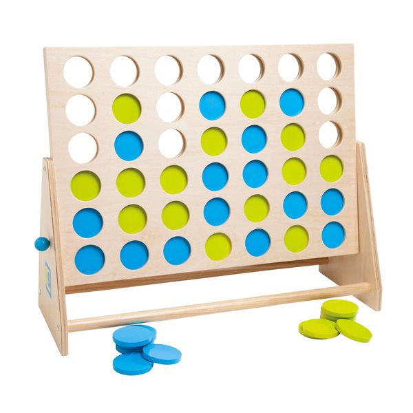 Large Wooden Connect 4 Game