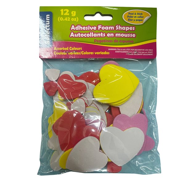 Self-Adhesive Foam Cutouts - Assorted Hearts