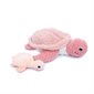 Peluche Sauvenou la tortue maman et bébé rose