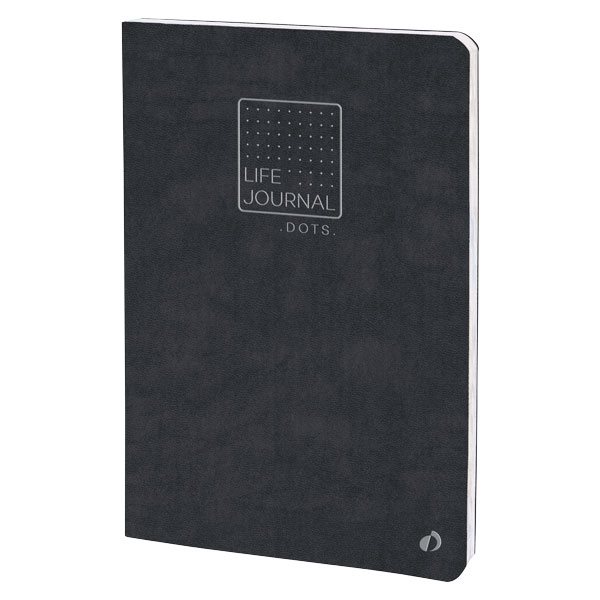 Carnet de notes Life Journal Dots Slim - Noir