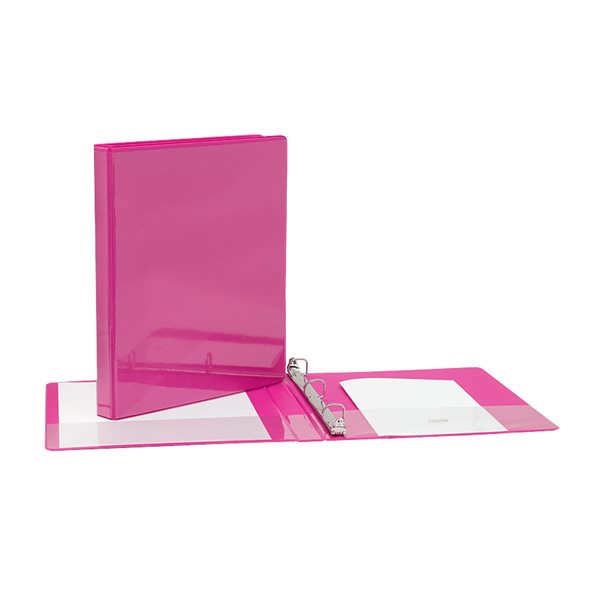 D-Ring Presentation Binder - 1/2 in - Pink