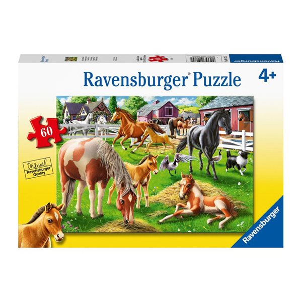 60 Pieces – Happy Horses Jigsaw Puzzle