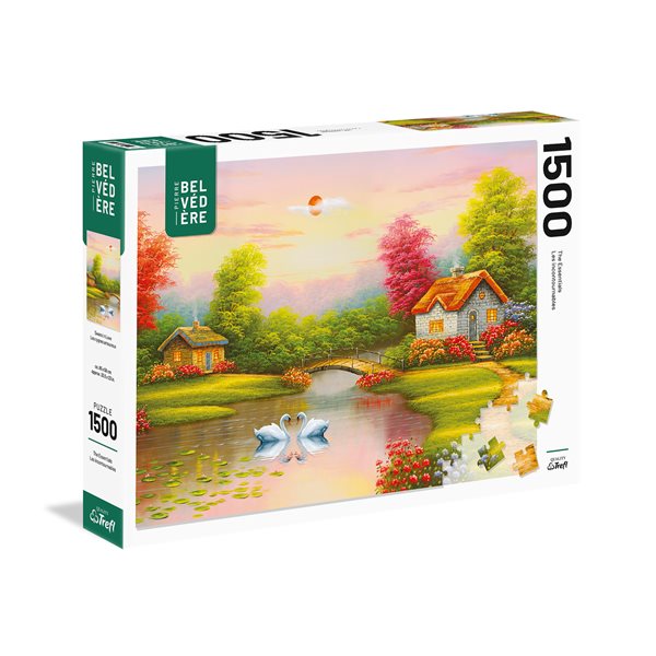 1500 Pieces – Swans in Love Jigsaw Puzzle