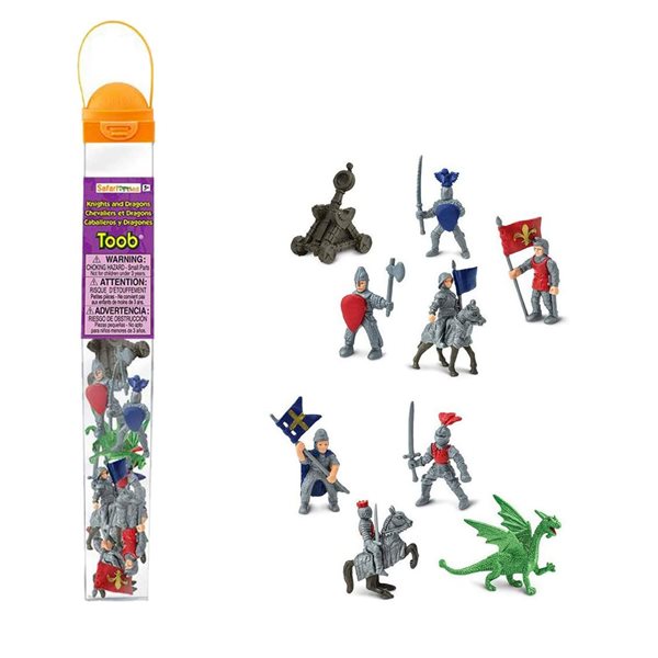 Figurines miniatures TOOBS® - Chevaliers et dragons I