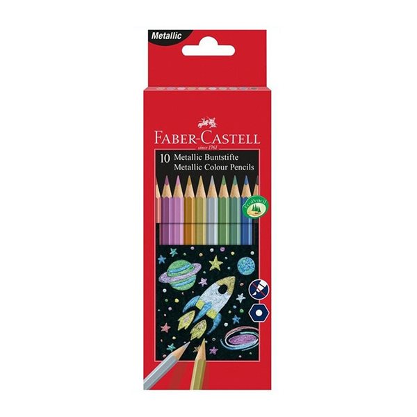 Crayons de couleur métalliques