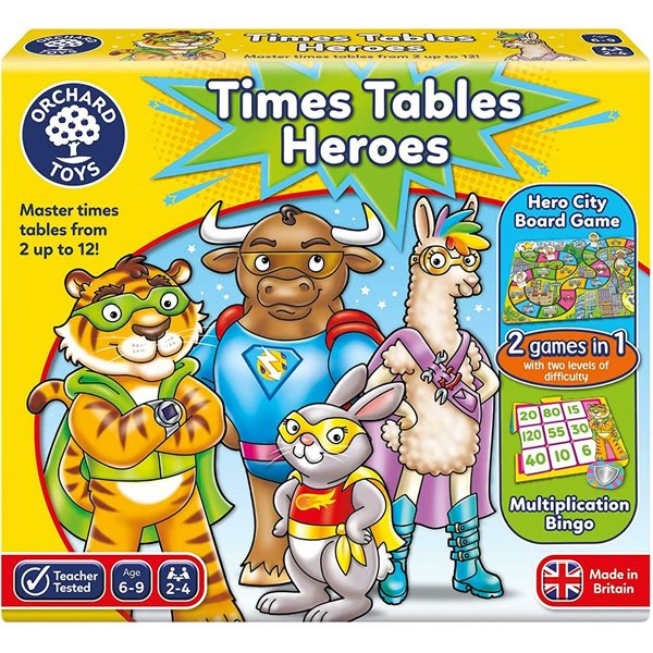 Jeu Times tables heroes