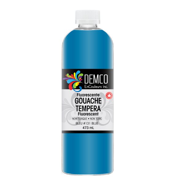 Gouache couleurs fluorescentes 473 ml - Bleu