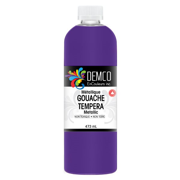 Gouache couleurs métalliques 473 ml - Violet