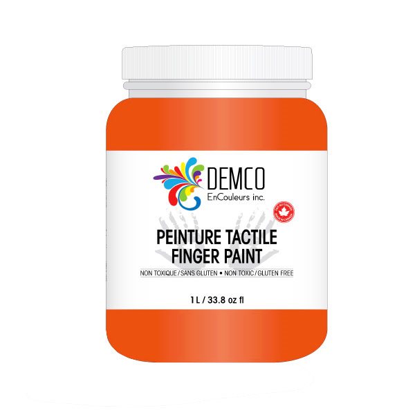 Peinture tactile 1 L - Orange