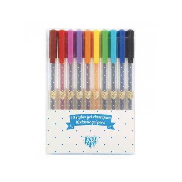 Stylos gel classiques - Ensemble de 10