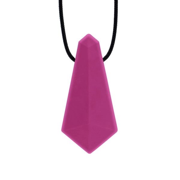 Collier à mâchouiller pendentif - Souple Magenta