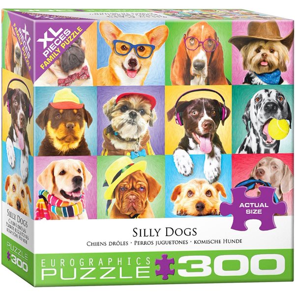 300 Pieces XL – Silly Dogs Jigsaw Puzzle