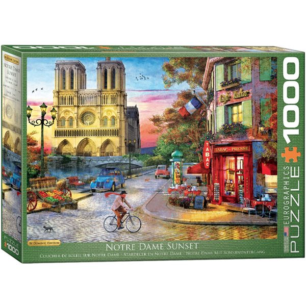 1000 Pieces – Notre Dame de Paris Sunset Jigsaw Puzzle