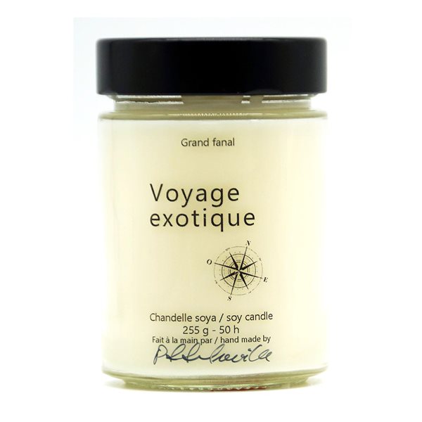 Bougie de soya Voyage exotique