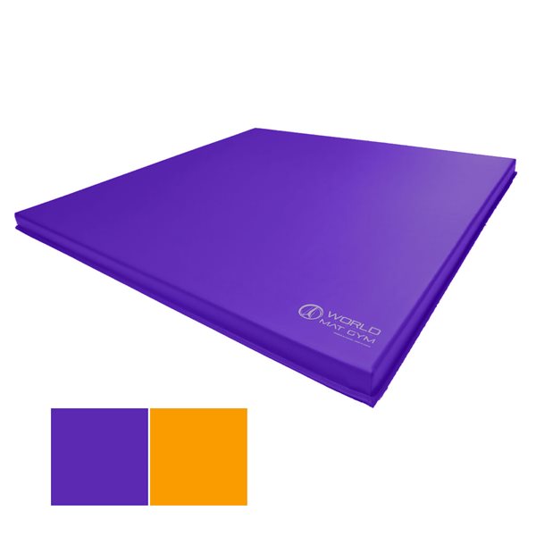 Matelas de sol pour Tumbling exercices - 52 x 52 x 1 po - Orange et violet