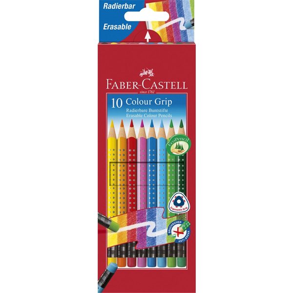 Crayons à colorier Grip effaçables