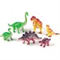 Ensemble de dinosaures maman et bébé